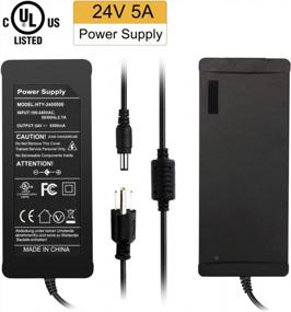 img 3 attached to Upgrade Your Tech With BINZET 24V 5A Power Adapter - Ideal For LED Lights, Routers, And More!