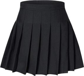 img 4 attached to Tremour School Uniform Pleated Scooter Girls' Clothing ~ Skirts & Skorts