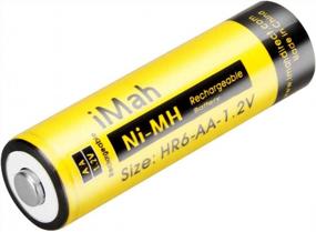 img 2 attached to IMah HR6 AA Rechargeable Batteries Ni-MH 1.2V 1800MAh For Flashlight Remote Control Car Toys Clock, Also Compatible With Panasonic BK-3MCCA8BA BK-3HCCA8BA BK-3MCCA4BA BK-3HCCE4BE, 8-Pack