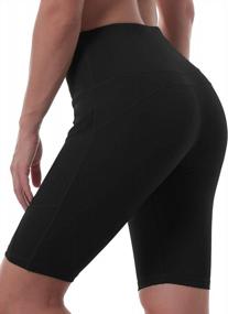 img 3 attached to Women'S Ritiriko High Waist Biker Shorts For Running, Yoga & Athletic Workouts - Seamless Scrunch With Pocket
