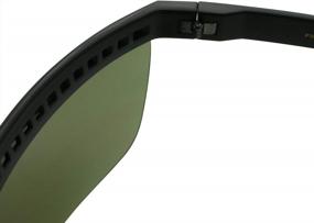 img 1 attached to Футуристические солнцезащитные очки без оправы для мужчин и женщин: увеличенные монохромные линзы ShadyVEU и плоский верх шириной 170 мм