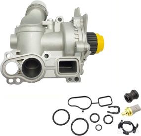 img 4 attached to 🚀 High-Performance Aluminum Water Pump for Audi A3, A4, TT, VW Tiguan, Jetta, Golf, GTI, Eos, Beetle, CC 2.0T TSI