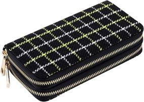 img 2 attached to Double Zipper Clutch Wallet Cellphone Women's Handbags & Wallets ~ Wallets