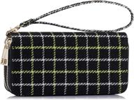 double zipper clutch wallet cellphone women's handbags & wallets ~ wallets logo