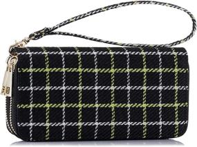 img 4 attached to Double Zipper Clutch Wallet Cellphone Women's Handbags & Wallets ~ Wallets