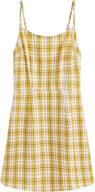 sweatyrocks womens spaghetti casual gingham women's clothing ~ dresses logo