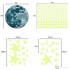 img 3 attached to 🌟 Glow in The Dark Stars and Moon Room Decoration: Perfect Gifts for Kids Bedroom – 434 Stars + 1 Moon