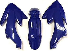 img 2 attached to HONGK- Motorctcly Blue Plastic Fender Kit Комплект обтекателя кузова, совместимый с CRF XR XR50 CRF50 Clone 125CC Pit Dirt Bike [B01BI85TQC]