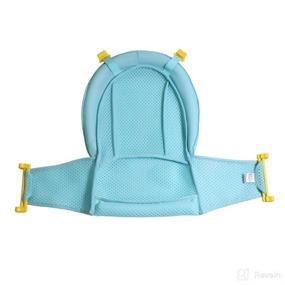img 2 attached to 🛁 Baby Bath Support Seat | Newborn Shower Mesh for Bathtub | 2018 Adjustable Comfortable Non-Slip Bath Seat | Infant 0-3 Years (Blue)