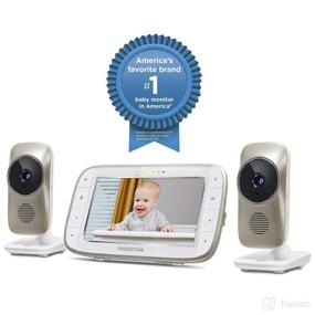 img 3 attached to 📹 Motorola MBP845CONNECT-2 Video Baby Monitor: Wi-Fi Viewing, 5" Display, 2 Cameras, Digital Zoom, Two-Way Audio, Temperature Display