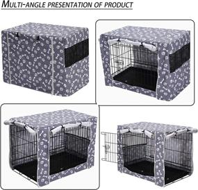 img 1 attached to Crate Durable Polyester Kennel Universal Dogs best in Crates, Houses & Pens