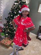 img 1 attached to Girls Dress Cloak Christmas Holiday Girls' Clothing for Dresses review by Samantha Sanchez