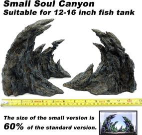 img 2 attached to 🐠 Allcolor Decorative Rocks: Enhance Your Aquarium with Small Soul Canyon Model