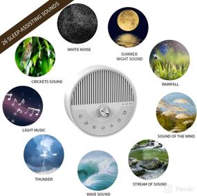 img 3 attached to 🔊 F·JIEHO White Noise Machine: Portable Sleep Bluetooth 5.0 Sound Machine for Adults, Kids, and Babies with 26 Soothing Natural Scene Music Options - Perfect for Home, Office Privacy, and Travel