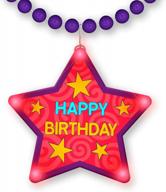 shine bright on your special day with happy birthday light-up flashing star necklaces - get the party started with a set of 12! logo