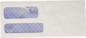img 3 attached to 500 Count White Security Tinted Double Window Envelopes By Amazon Basics, No. 9 Size