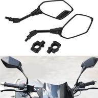 universal motorcycle mirrors handlebar compatible logo