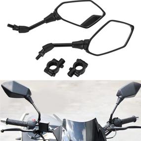 img 4 attached to Universal Motorcycle Mirrors Handlebar Compatible