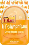 purr-fectly tempting: purina friskies wet cat food complement lil' slurprises logo