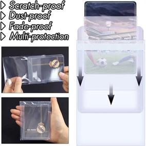 img 2 attached to 50 Count Top Loaders Trading Card Sleeves, Hard Plastic Penny Card Protector Fit For MTG, Yugioh With 200 Soft Sleeves - Includes 50 TopLoaders
