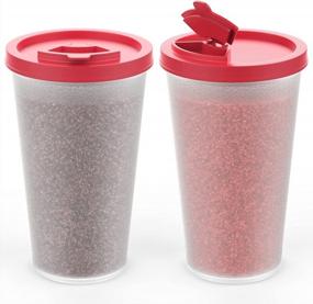 img 4 attached to Moisture-Proof Salt And Pepper Shakers - Airtight Spice Set For Outdoor Adventures And Kitchen Lunches