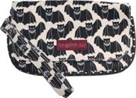 bungalow 360 natural canvas wristlet: chic women's handbag & wallet combo! logo