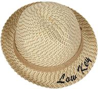 stay stylish and protected with our unisex straw bucket fedora beach sun hats for women and men logo