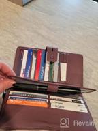 img 1 attached to Stay Organized And Secure With Women'S Large Leather Wristlet Wallet With RFID Protection And Phone Holder review by Jeff Warne