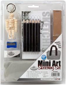 img 1 attached to 🎨 Исследуйте свой художественный потенциал с Mini Art Sketching Set от Royal & Langnickel