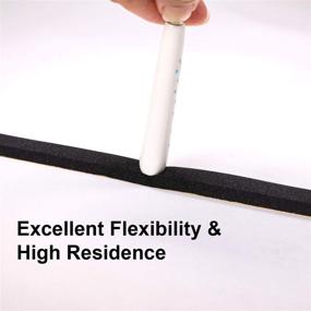 img 2 attached to Fowong Adhesive Foam Weather Stripping For Doors And Windows - Insulate Your Home With High Density Weatherstripping - 2 Rolls Of 13FT, 1/2" W X 1/4" T X 26' L