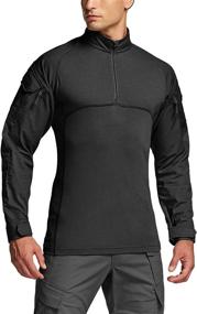 img 1 attached to CQR Men'S Tactical Combat Shirt - Camo BDU Long Sleeve Assault Top With 1/4 Zip For Military EDC