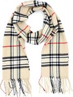 шарф унисекс из кашемира feel winter - achillea soft &amp; warm tartan plaid check логотип