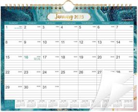 img 4 attached to Premium 2023 Monthly Wall Calendar - Twin-Wire Binding, Hanging Loop, 11" X 8.5", Thick Paper For Organization And Planning January To December 2023