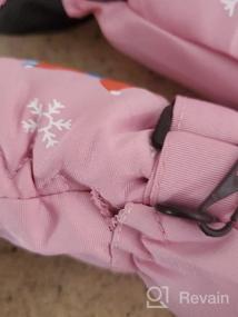 img 5 attached to Toddler Mittens Waterproof Mitten Windproof Girls' Accessories in Cold Weather