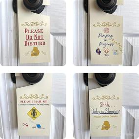 img 2 attached to Do Not Disturb Sign for Baby Sleeping & Breastfeeding, 2-Pack Front 🚫 Door Hanger Signs for Privacy, Pumping in Progress: Do Not Enter, Do Not Knock