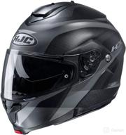 шлем hjc helmets c91 - taly (xxx-large) (серый) логотип