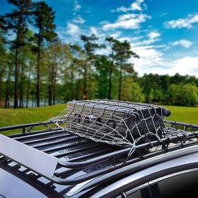 img 3 attached to Reliable Roof Rack Cargo Net for Cars and SUVs: Optimize Your Storage Space