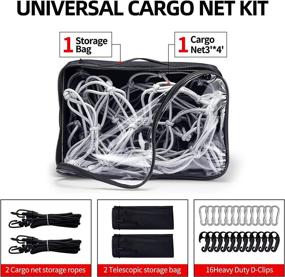 img 2 attached to Reliable Roof Rack Cargo Net for Cars and SUVs: Optimize Your Storage Space