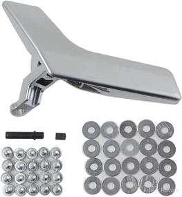 img 4 attached to Mercedes-Benz W204 X 204 GLK Interior Door Handle Repair Kit - Front Left/Rear Driver Side - Matte Silver - 2008-2015