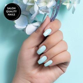 img 1 attached to Sensationail Gel Nail Polish - Rest & Relaxation Mint Green 0.25 Fl Oz - Up To 2 Weeks Of Color With LED Lamp - Long-Lasting, No Dry Time