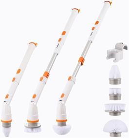 img 4 attached to Electric Scrubber Replaceable Adjustable Extension Cleaning Supplies