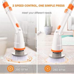 img 2 attached to Electric Scrubber Replaceable Adjustable Extension Cleaning Supplies