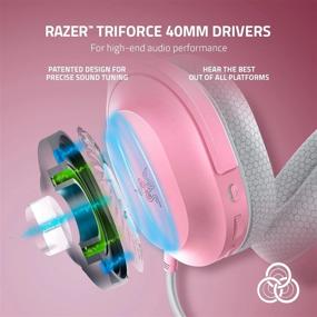 img 1 attached to Razer Barracuda X Wireless Gaming & Mobile Headset 2022 Model - 2.4GHz + Bluetooth, Lightweight 250G, 40Mm Drivers, 50 Hr Battery - Quartz Pink