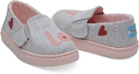 img 3 attached to TOMS Iridescent Glimmer Classics 10011457 Детская обувь для девочек на каблуках.