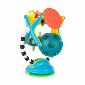 img 4 attached to Sassy Teethe & Twirl Sensation Station 2-In-1 Suction Cup High Chair Toy Developmental Tray Toy For Early Learning For Ages 6 Months And Up