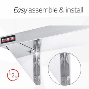 img 1 attached to Durable & Certified Stainless Steel Wall Shelf For Commercial And Home Use