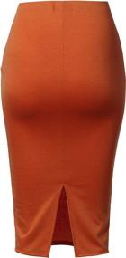 img 2 attached to 👗 SSOULM Women's Stretchy Fitted Pencil Skirts: Stylish Clothing for Women