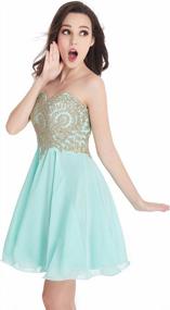 img 3 attached to Gorgeous Gold Lace Applique Quinceanera Dress For Juniors - Babyonline!