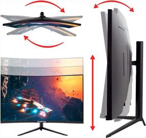 img 2 attached to Sceptre C325B QWD168: FreeSync Adjustable DisplayPort with Height Adjustment, Blue Light Filter, Built-In Speakers and LED