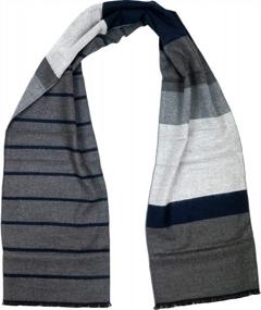 img 2 attached to Debra Weitzner Mens Cashmere Feel Scarf Cotton Scarves Warm Fashion Accessories 12 Prints